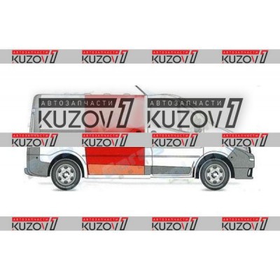 Дверь Боковая Сдвижная (правая) До Крыши Klokkerholm для RENAULT TRAFIC 2006-2014 - фото